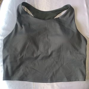 Mano B Grey Athletic Tank Top w/ Built in Sports Bra
